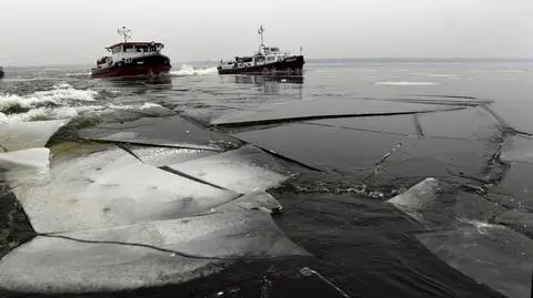 Szczecin: lodołamacze na Odrze
