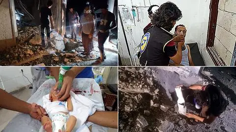 Syria. "Atak chemiczny" w miejscu, gdzie zestrzelono śmigłowiec Rosjan