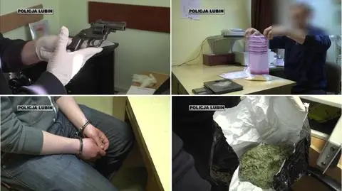 Narkotyki, pistolet i wagi elektroniczne przejęli dolnośląscy policjanci
