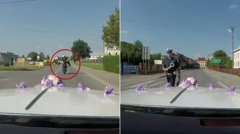Przesłuchano motocyklistę, który miał narobić kłopotów weselnikom