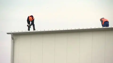 Wypadek na budowie w Hryniewiczach