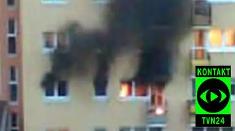 Pożar sfilmował internauta