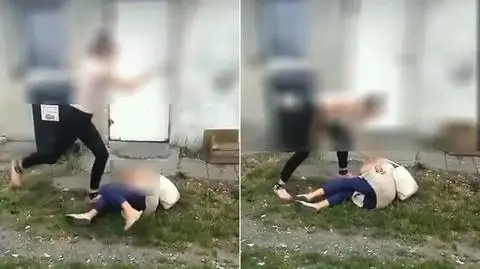 Nastolatka pobiła 40-letnią kobietę. Nagranie