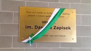 Tablica upamiętniająca Dawida Zapiska