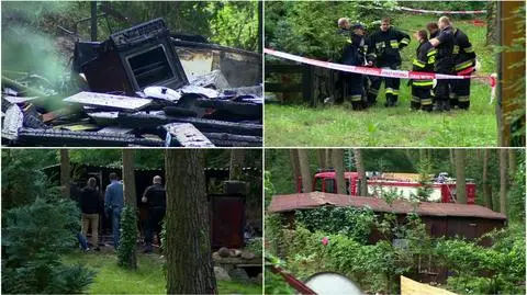 Pożar domku letniskowego. Zginęły dwie osoby