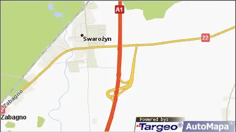 Wypadek przy zjeździe na A1. 
6 osób rannych 