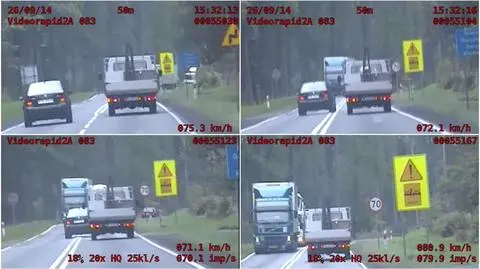 Niebezpieczne zachowania kierowcy volkswagena nagrał wideorejestrator