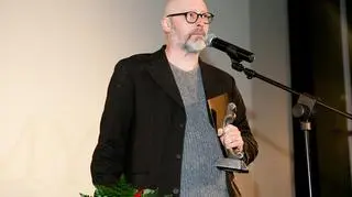 Wojciech Smarzowski po odebraniu Zlotej Taśmy