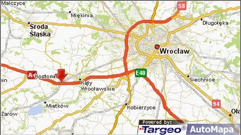 Zderzenie trzech samochodów na A4