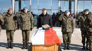 Ceremonii powitania trumny z ciałem sierżanta Ordyńskiego 