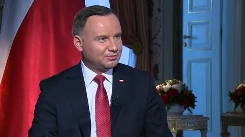 Prezydent Andrzej Duda w "Tak jest" w TVN24