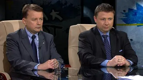 Mariusz Błaszczak i Marcin Kierwiński w Tak jest w TVN24
