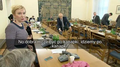 Nasza kamera podpatrzyła o czym rozmawia się przed posiedzeniem komisji