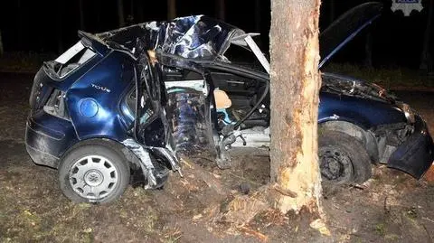 Owinął się wokół drzewa. 24-latek zginął na miejscu