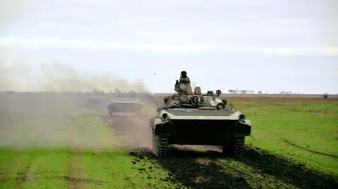 Konflikt w Donbasie trwa od 2014 roku (nagranie archiwalne) 