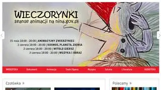 Animacje prezentowane będą na stronie nina