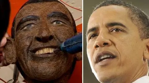 Obama z ludzkich włosów