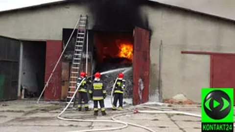 Pożar w zakładzie chemicznym. Spłonęło 20 ton materiałów