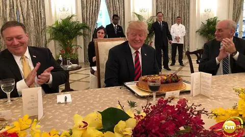 Prezydent USA i premier Singapuru zjedli obiad