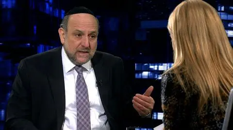 Michael Schudrich w "Kropkce nad i" w TVN24