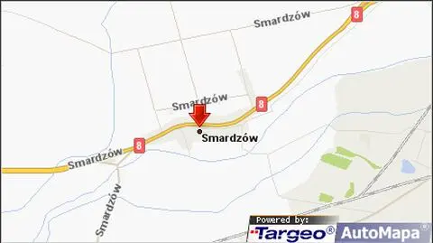 Wypadek na krajowej "8". 
Śmigłowiec zabrał rannego
