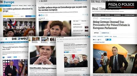 W zachodnich mediach pojawił się szereg artykułów opisujących sytuację w Polsce i debatę w PE