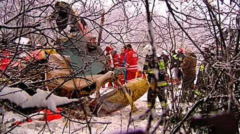 Zdjęcia z miejsca katastrofy śmigłowca