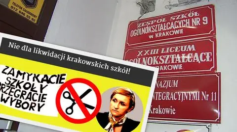 Kraków. Mieszkańcy nie chcą likwidacji szkół