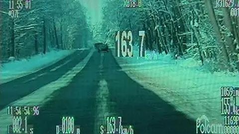 Pędził po lodzie 163 km/h