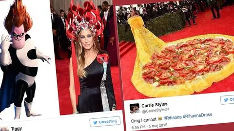Met Gala 2015. Suknie gwiazd tematem memów