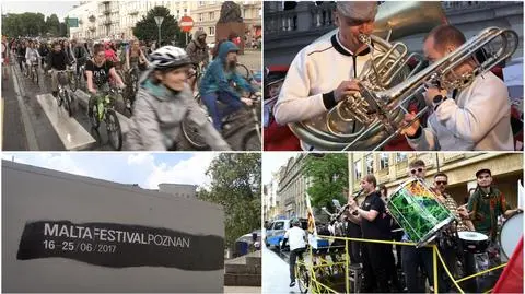 100 muzyków na rowerach. Muzyczna parada otworzyła Malta Festiwal
