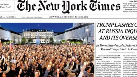 "Łańcuch światła" dotarł za ocean. Zagraniczne media o zmianach w sądownictwie