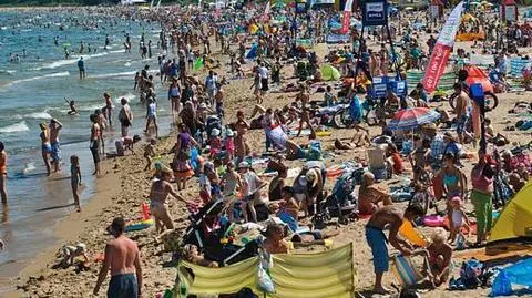Tłumy na plażach, upał nad morzem. 
Ostatnia taka niedziela?