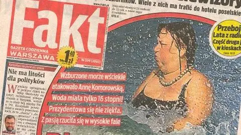 Pierwsza Dama w zimnym Bałtyku