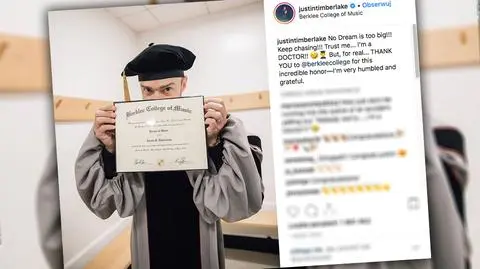 Justin Timberlake pochwalił się dyplomem w mediach społecznościowych