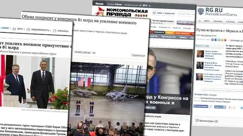 "Obama poprosi Kongres o miliard dolarów na obecność wojsk USA w Europie" - podkreślają rosyjskie media 
