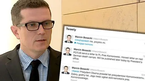 Marcin Bosacki o liście Obamy napisał rano na Twitterze 