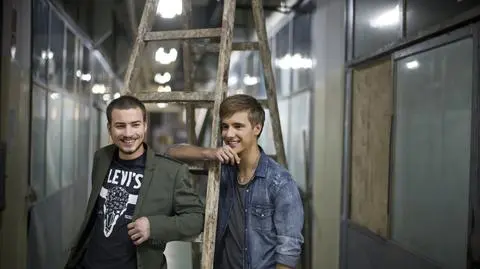 Jasiek Mela i Maciej Musiał odtwórca jego roli w filmie "Mój biegun"