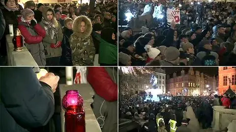 Na koniec wiecu w Gdańsku rozbrzmiał utwór "The Sound of Silence"