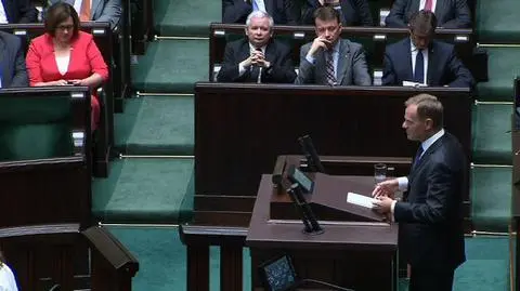 Donald Tusk odpierał zarzuty PiS