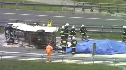 Tragiczny wypadek na A4. Przed zderzeniem pękła opona?