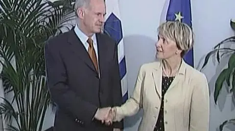 Danuta Huebner odwiedza Grecję