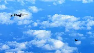 Zdjęcie z przechwycenia Tu-95 przez RAF w 2014 roku
