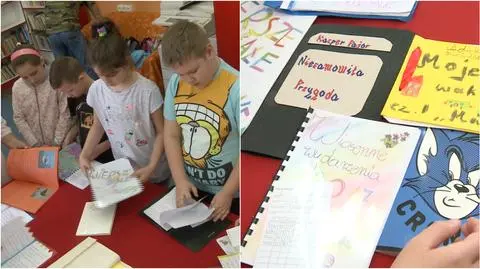 Szczecin: 10-letni pisarze w szkolnej bibliotece