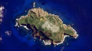 Wyspa Pitcairn na mapie satelitarnej