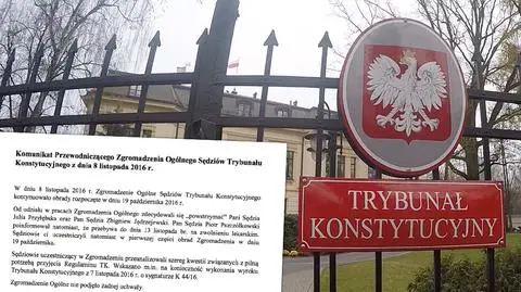 Zgromadzenie Ogólne sędziów TK miało zająć się nowym regulaminem