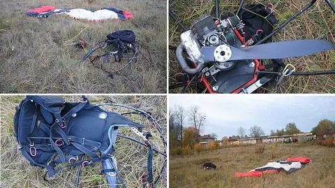 Kolejny wypadek motolotni. 
Pilot zmarł w szpitalu