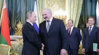 Władimir Putin i Alaksandr Łukaszenka (zdjęcie z 25 grudnia 2013 r.)