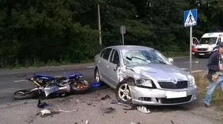 Motocyklista nie przeżył zderzenia