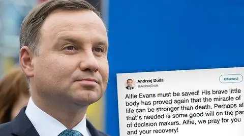 Andrzej Duda: Alfie Evans musi zostać uratowany